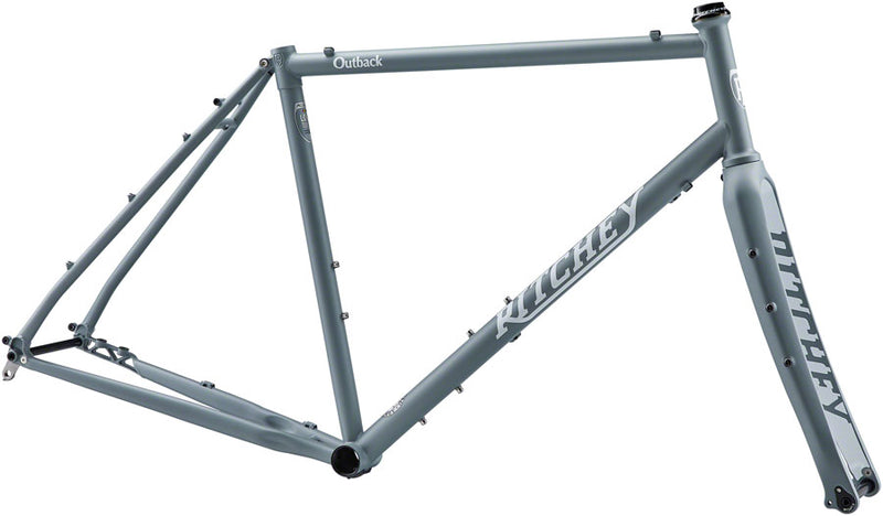 Ritchey Outback Frameset - 700c/650b Steel Granite and Snow Large