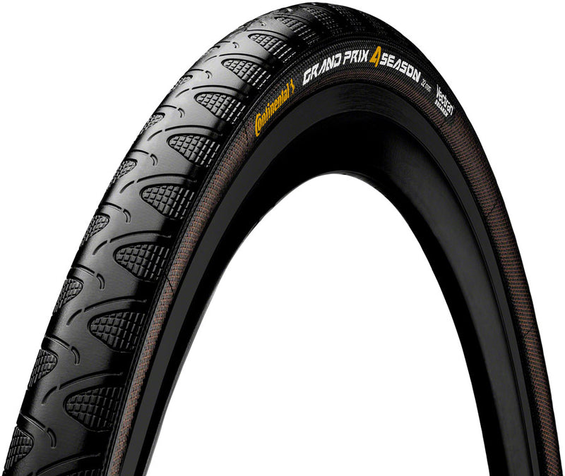 Continental Grand Prix 4-Season Tire - 700 x 28 Clincher Folding BLK Vectran Breaker DuraSkin