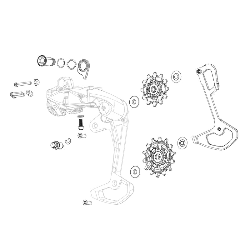 SRAM GX T-Type Full Mount Bolt Kit 11.7518.104.025