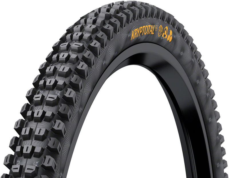 Continental Kryptotal Front Tire - 26 x 2.40, Tubeless, Folding, Black, Soft, Enduro Casing, E25