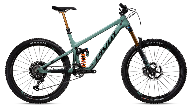 Pivot Mach 6 Complete Carbon 29" / 27.5" MX Mountain Bike - Brunch Ride, Mint Relic