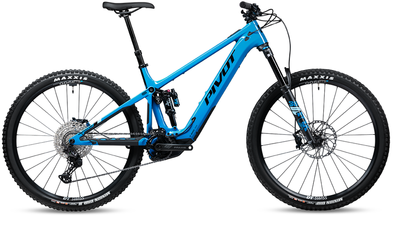 2024 Pivot Shuttle AM Complete Carbon 29" Mountain E-Bike - Ride SLX/XT, Small, Blue Neptune