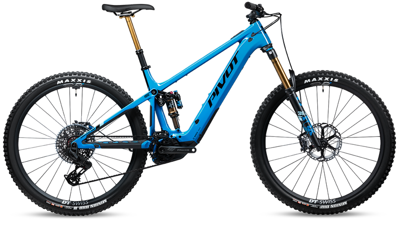 2024 Pivot Shuttle AM Complete Carbon 29" Mountain E-Bike - PRO X0 Eagle Transmission, Small, Blue Neptune