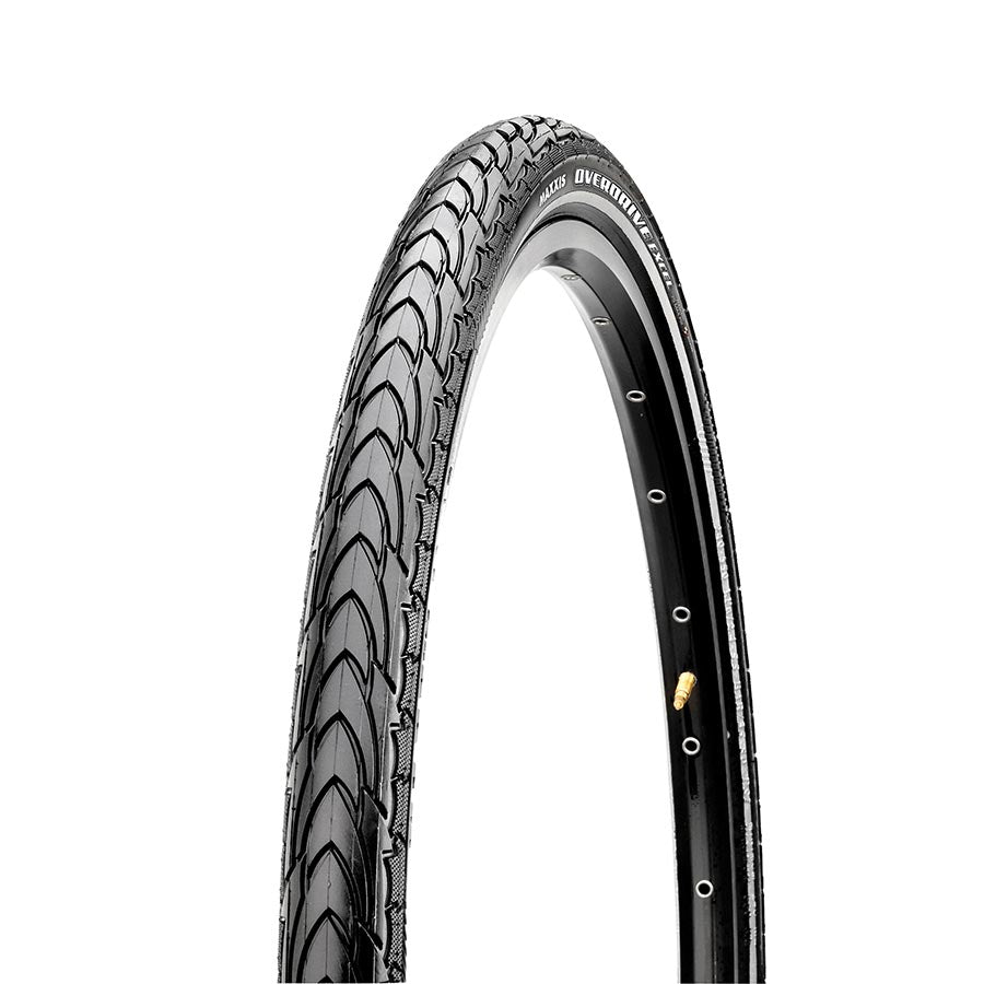 Maxxis Overdrive Excel Tire 700x40C Wire Clincher Single SilkShield Reflective 60TPI Black