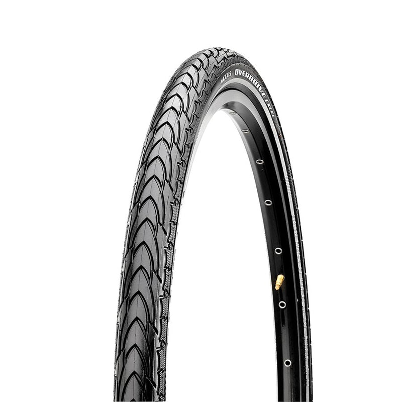 Maxxis Overdrive Excel Tire 700x40C Wire Clincher Single SilkShield Reflective 60TPI Black