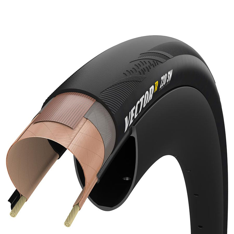 Zipp Goodyear VectorR SW Road Tire 700x30C Folding Tubeless Ready Dynamic:UHP R:Shield Black