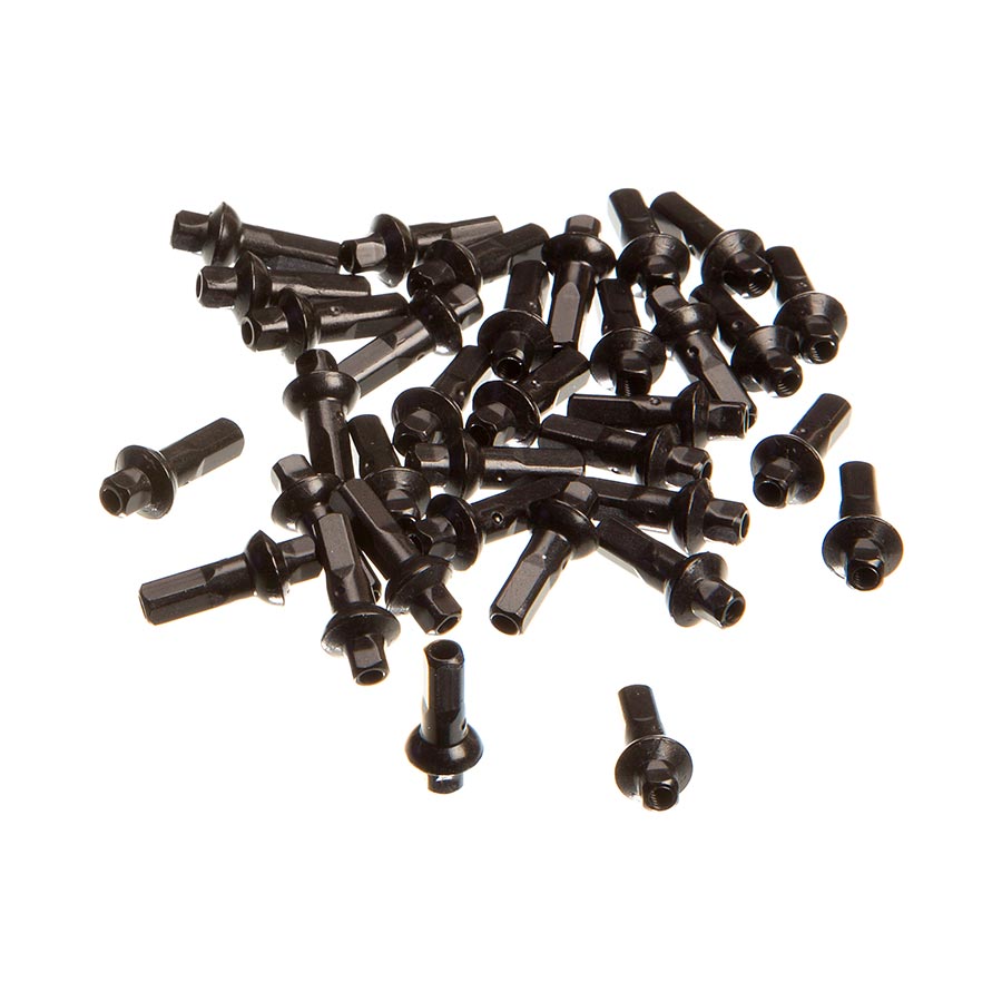 Zipp Sapim Double Square Nipples Length: 16mm Black 34pcs