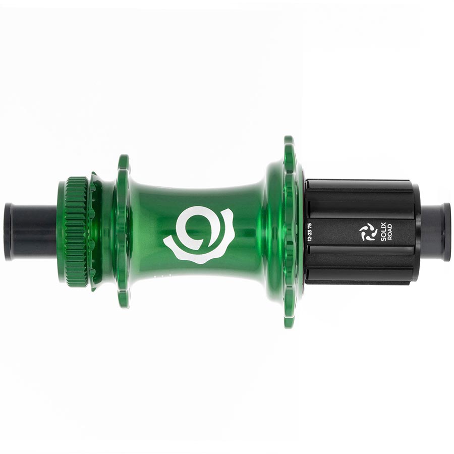 Industry Nine Solix G Classic Rear HG11 Disc Hub Rear 28H 12mm TA 142mm Shimano HG 11 Green