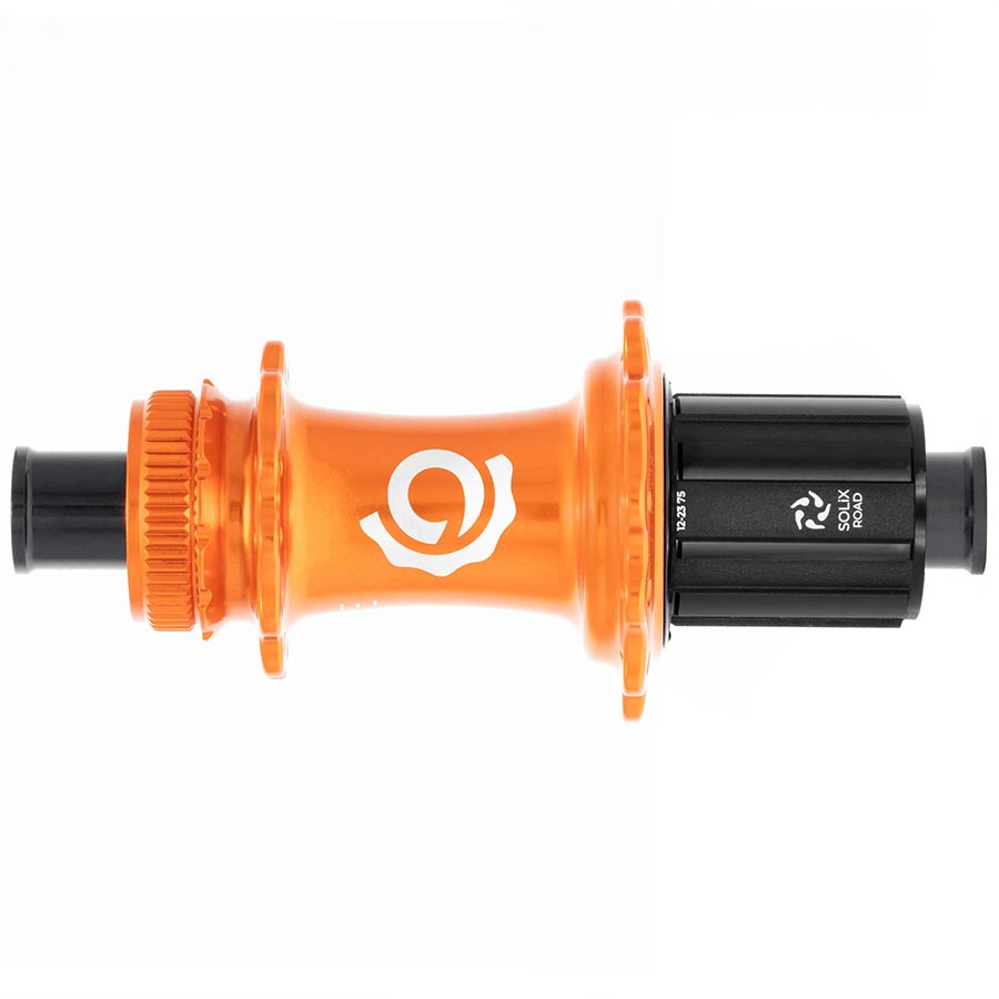 Industry Nine Solix G Classic Rear HG11 Disc Hub Rear 28H 12mm TA 142mm Shimano HG 11 Orange