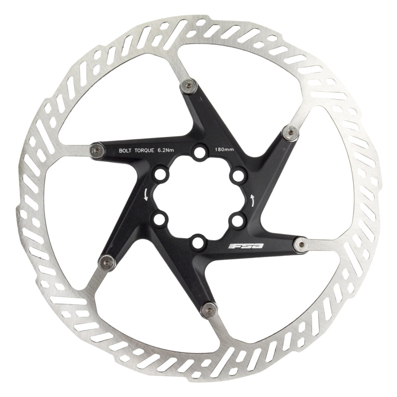 Full speed ahead K-Force 2pc Disc Rotor 180mm Black Rotor