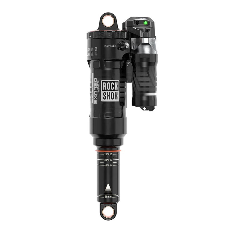 RockShox Super Deluxe Flight Attendant Rear shock 210x55 Shaft Eyelet: Standard Body Eyelet: Standard - 75 Deg Rotation 0Neg/0Pos Token Reb55/Comp30Lockout6