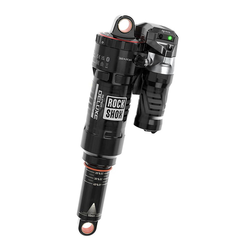 RockShox Super Deluxe Ultimate Flight Attendant Rear Shock - 210 x 55 mm, Progressive Air, 90 Deg Rotation, Standard, C2