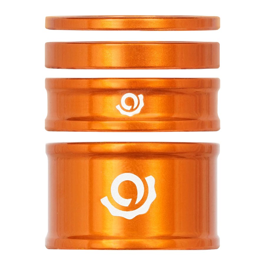 Industry Nine iRiX Headset Spacer Kit 1-1/8 Height: 2.5mm/5mm/10mm/20mm Aluminum Orange