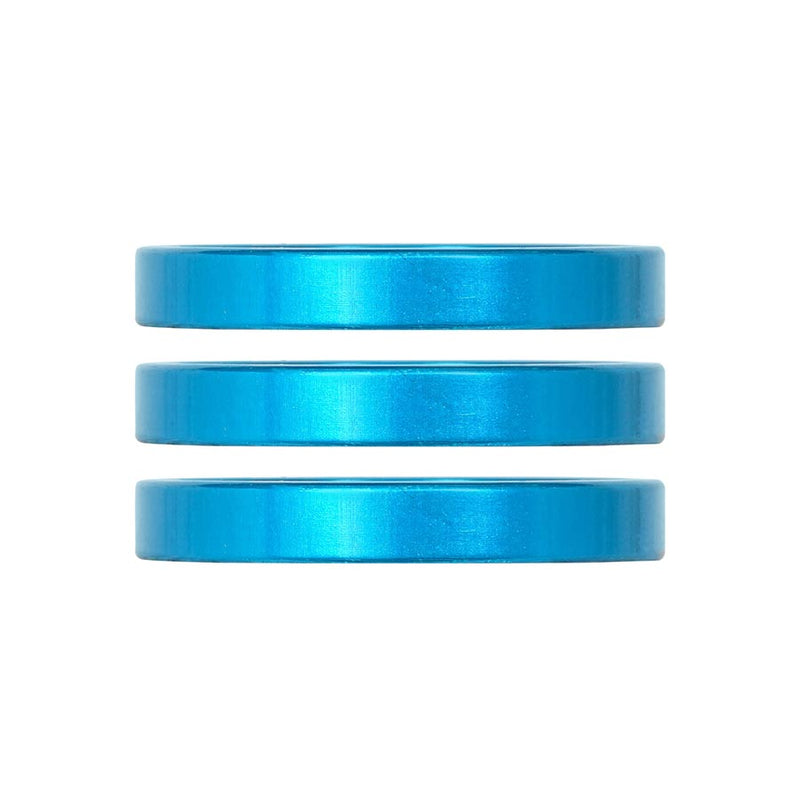 Industry Nine iRiX Headset Spacer 1-1/8 Height: 5mm Aluminum Turquoise 3pcs