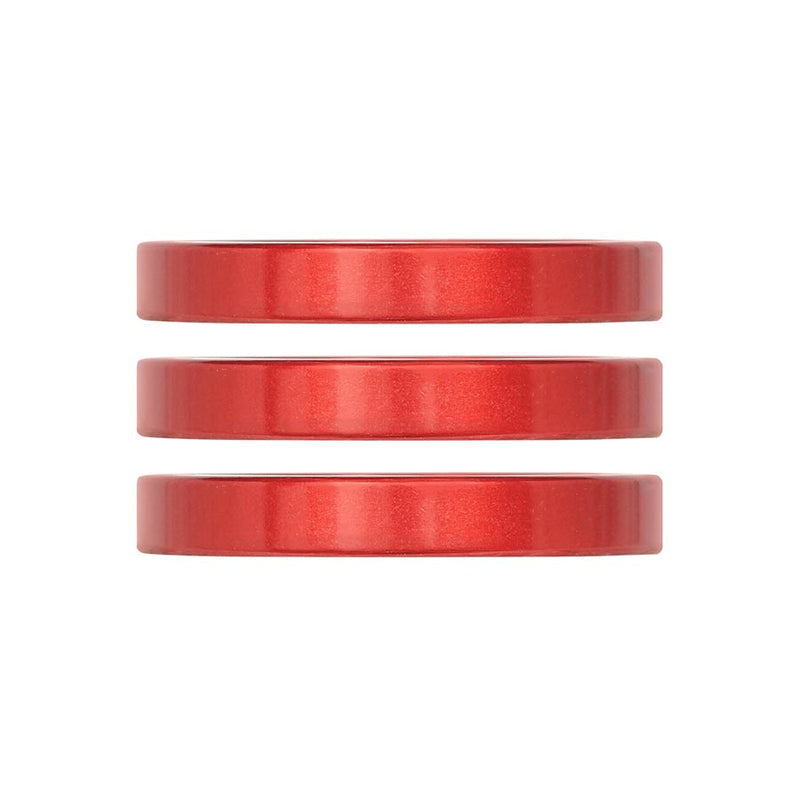 Industry Nine iRiX Headset Spacer 1-1/8 Height: 5mm Aluminum Red 3pcs