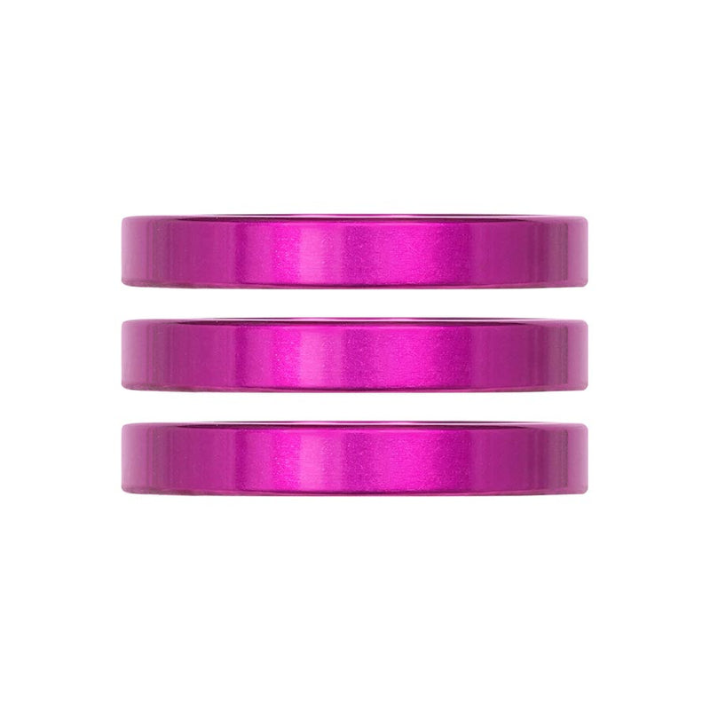 Industry Nine iRiX Headset Spacer 1-1/8 Height: 5mm Aluminum Purple 3pcs