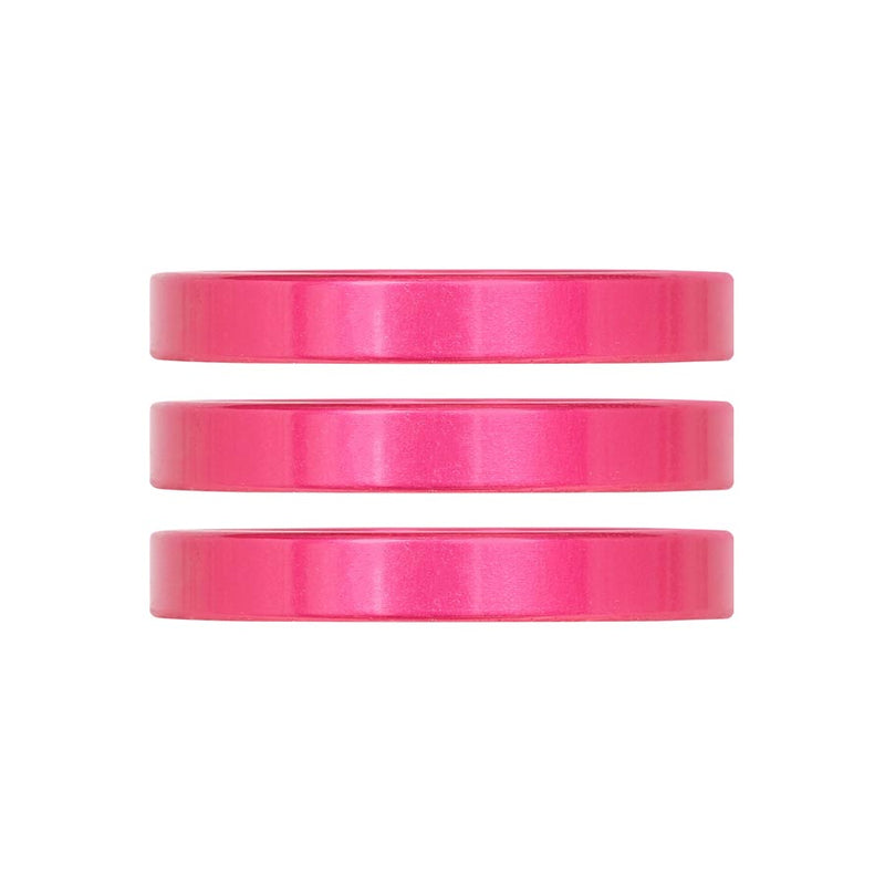 Industry Nine iRiX Headset Spacer 1-1/8 Height: 5mm Aluminum Pink 3pcs