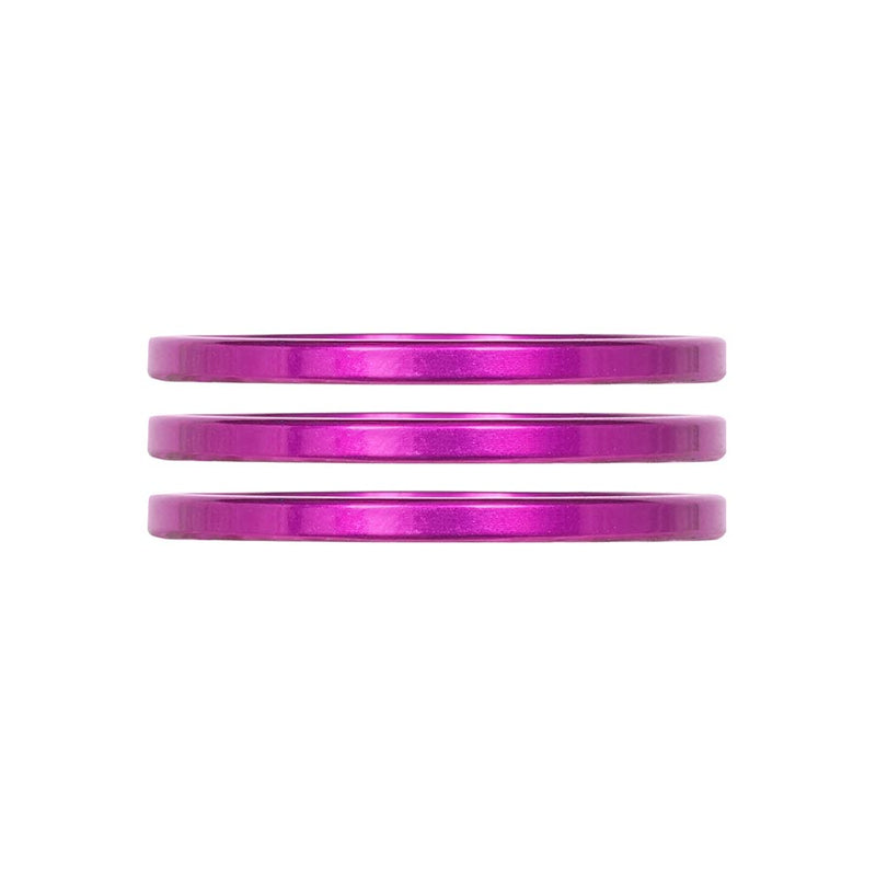 Industry Nine iRiX Headset Spacer 1-1/8 Height: 2.5mm Aluminum Purple 3pcs