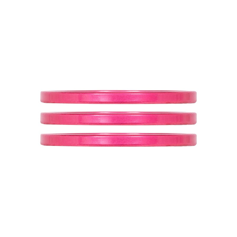 Industry Nine iRiX Headset Spacer 1-1/8 Height: 2.5mm Aluminum Pink 3pcs