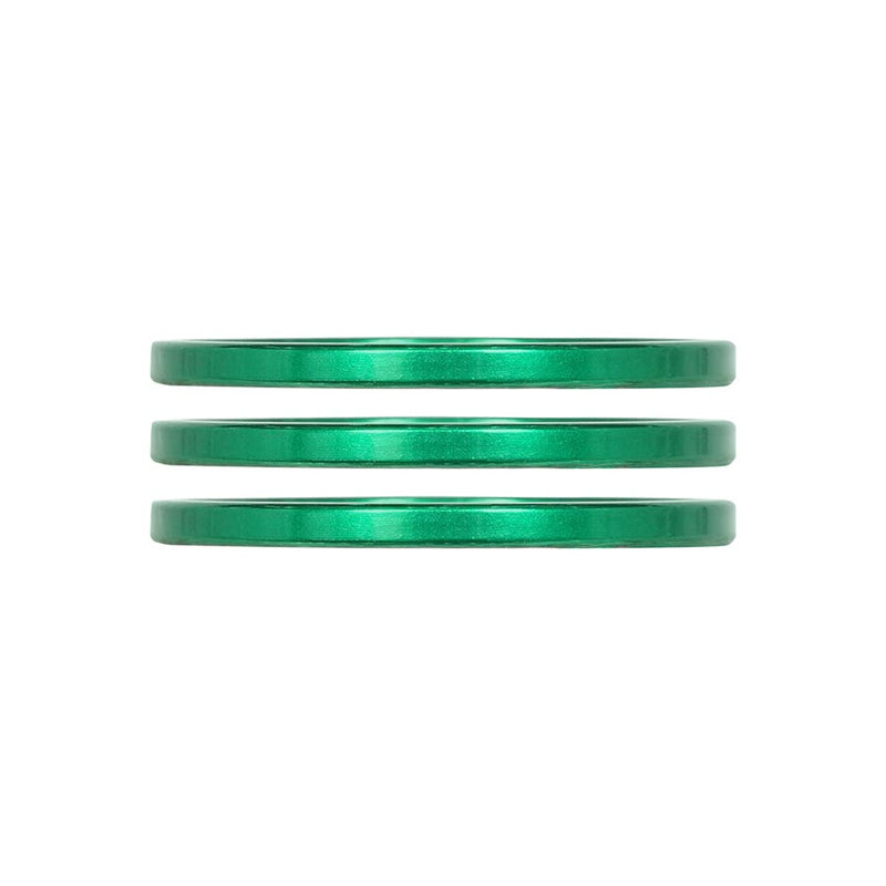 Industry Nine iRiX Headset Spacer 1-1/8 Height: 2.5mm Aluminum Green 3pcs