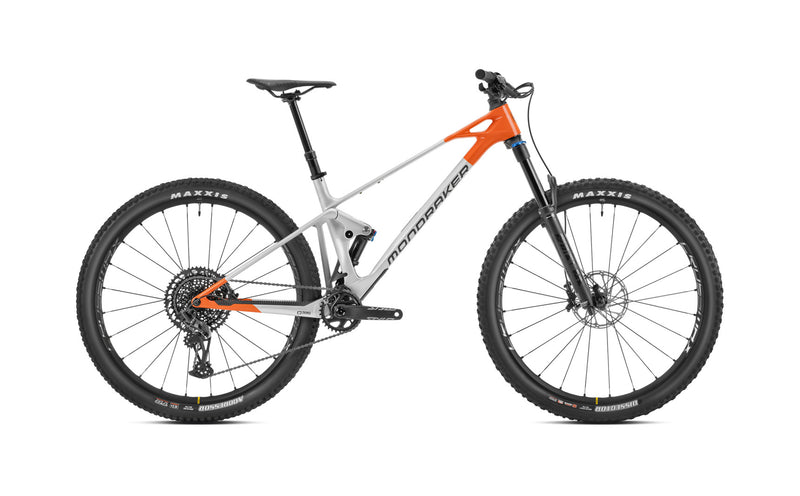 Mondraker RAZE CARBON R 29" TRAIL Mountain Bike - Silver/Orange