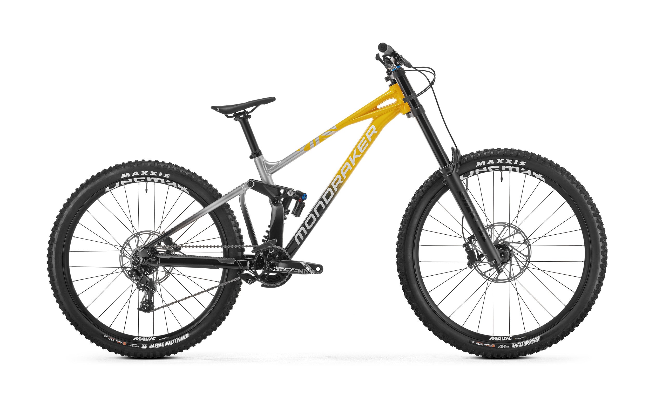 Mondraker SUMMUM R Mullet 29 DOWNHILL Mountain Bike - Yellow/Black/Silver