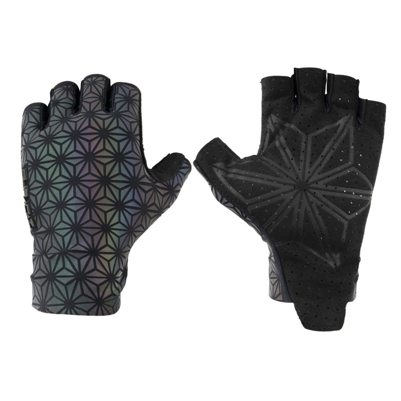 Supacaz SupaG Short Glove Fingerless Glove MD Unisex Oil Slick Yes