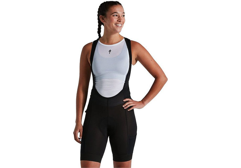 2022 SPECIALIZED MOUNTAIN LINER BIB SHORT W/SWAT WOMEN SHORT - Black, X-SMALL