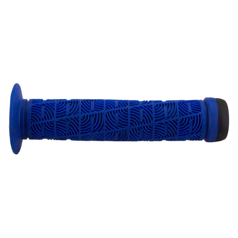 Odi O-Grip SinglePly BMX Grips Black/Blue 143mm w/ Flange