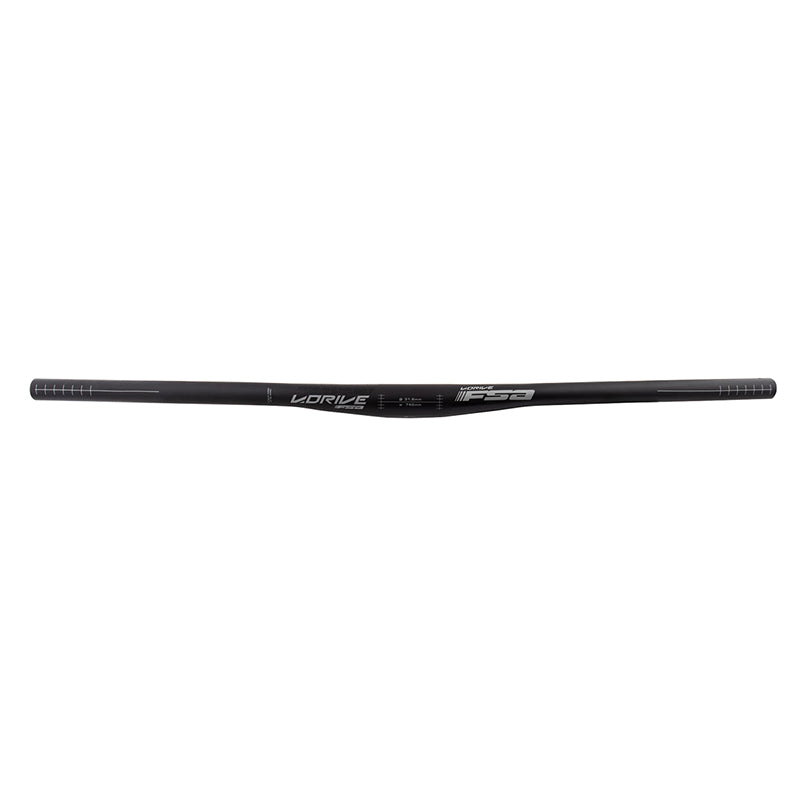 Full speed ahead V-Drive Flat Bar 31.8mm 740mm 0mm 0° 9° Black Mountain Flat Alloy