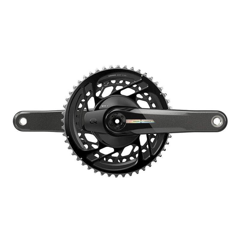 SRAM Force D2 2x Power Meter Crankset Speed: 12 Spindle: 28.99mm BCD: Direct Mount 48/35 DUB 177.5mm Black Road Disc