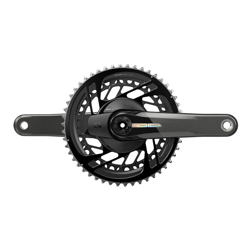 SRAM Force D2 2x Power Meter Crankset Speed: 12 Spindle: 28.99mm BCD: Direct Mount 50/37 DUB 165mm Black Road Disc