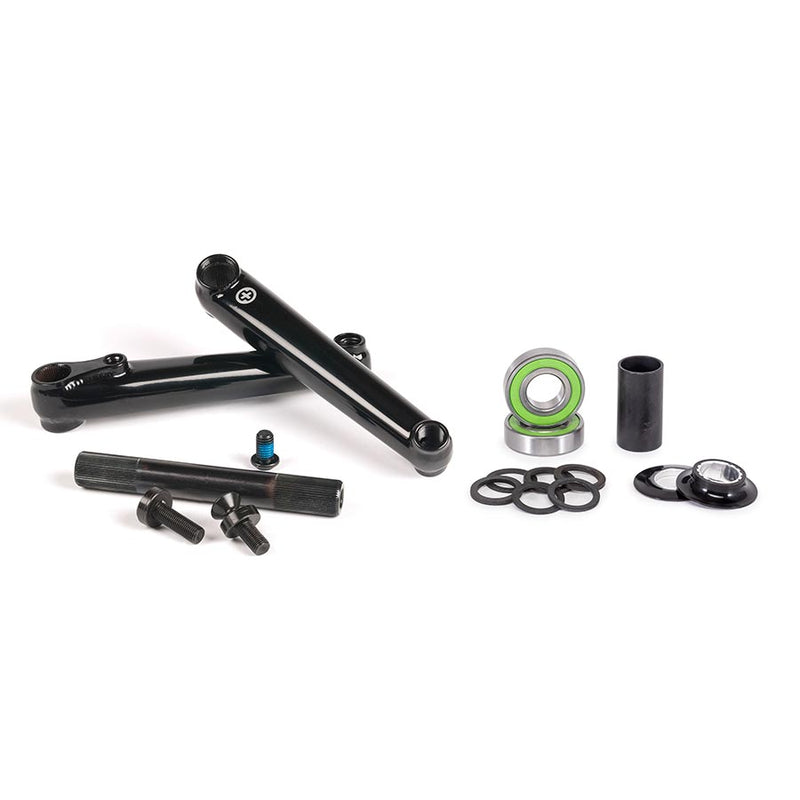 Salt Plus Metron48 Crankset Spindle: 19mm 19mm 175mm Black BMX Set