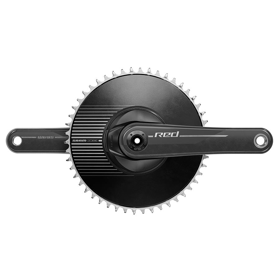 SRAM Red DUB 1x Aero E1 Crankset Speed: 12 Spindle: 28.99mm BCD: Direct Mount SRAM 8 Bolt 50 DUB 160mm Black Road