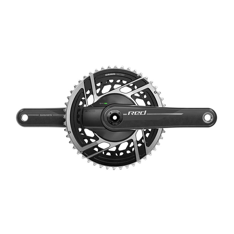 SRAM Red AXS 2x Power Meter E1 Power Meter Crankset Speed: 12 Spindle: 28.99mm BCD: Direct Mount SRAM 8 Bolt 50/37 DUB 165mm Black Road