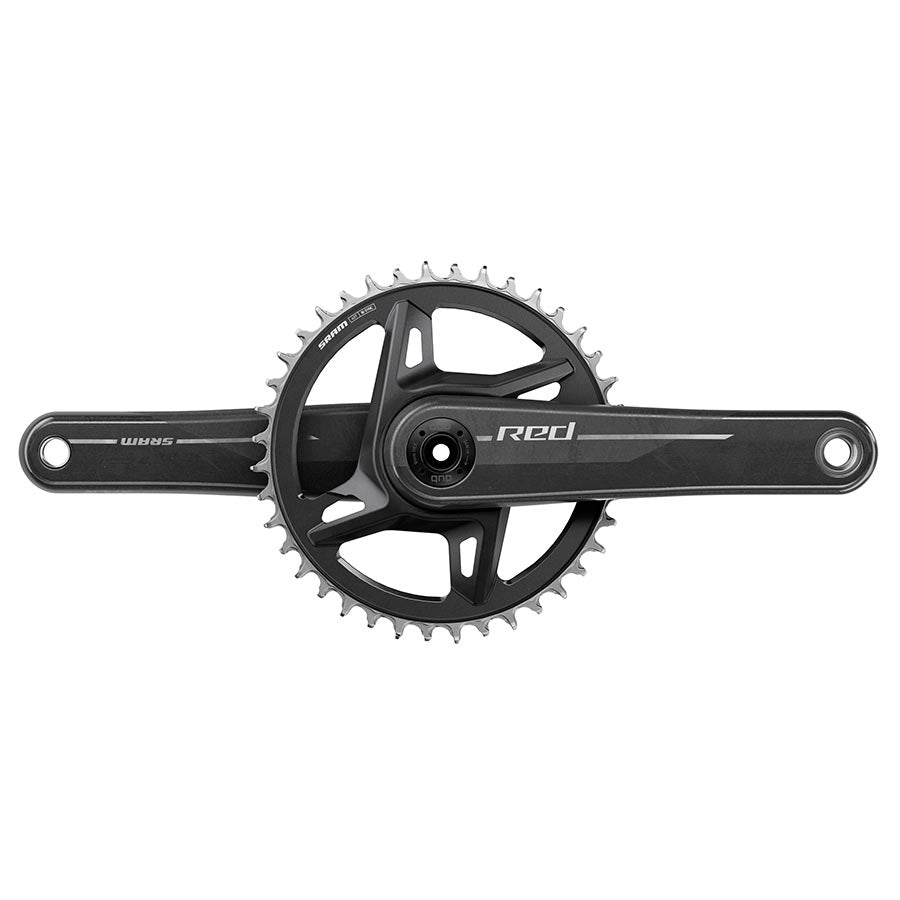 SRAM Red 1x XPLR E1 Crankset Speed: 12/13 Spindle: 28.99mm BCD: Direct Mount SRAM 8 Bolt 42 DUB 160mm Black Road Disc