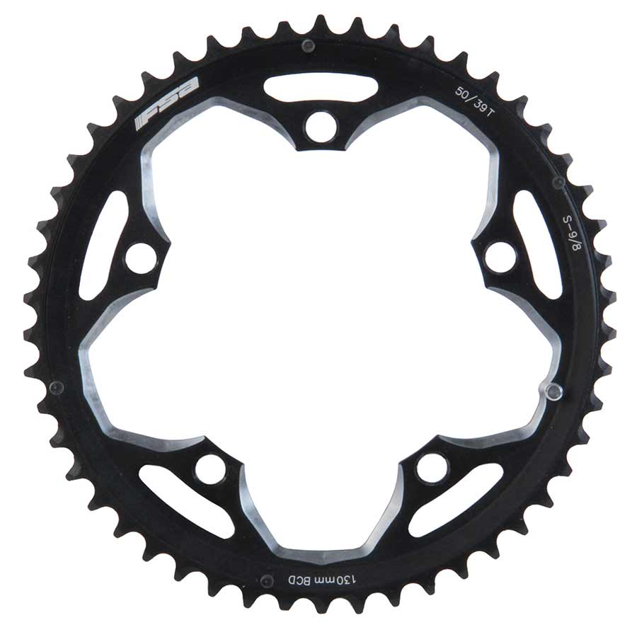 FSA Alloy Road 50T/130mm Triple S-9 Black