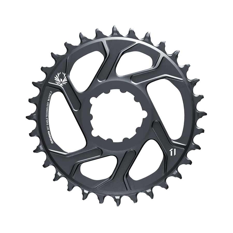 SRAM Eagle Chainring Teeth: 30 Speed: 11/12 BCD: Direct Mount Aluminum Grey 6mm