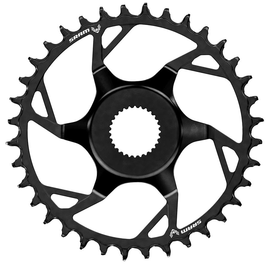 SRAM Eagle T-Type E-MTB Bosch Chainring Teeth: 36 Speed: 12 BCD: Direct Mount Aluminum Black