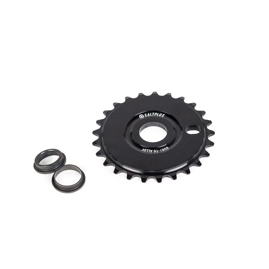 Salt Plus Solidus Chainring Teeth: 25 6061-T6 Aluminum Black