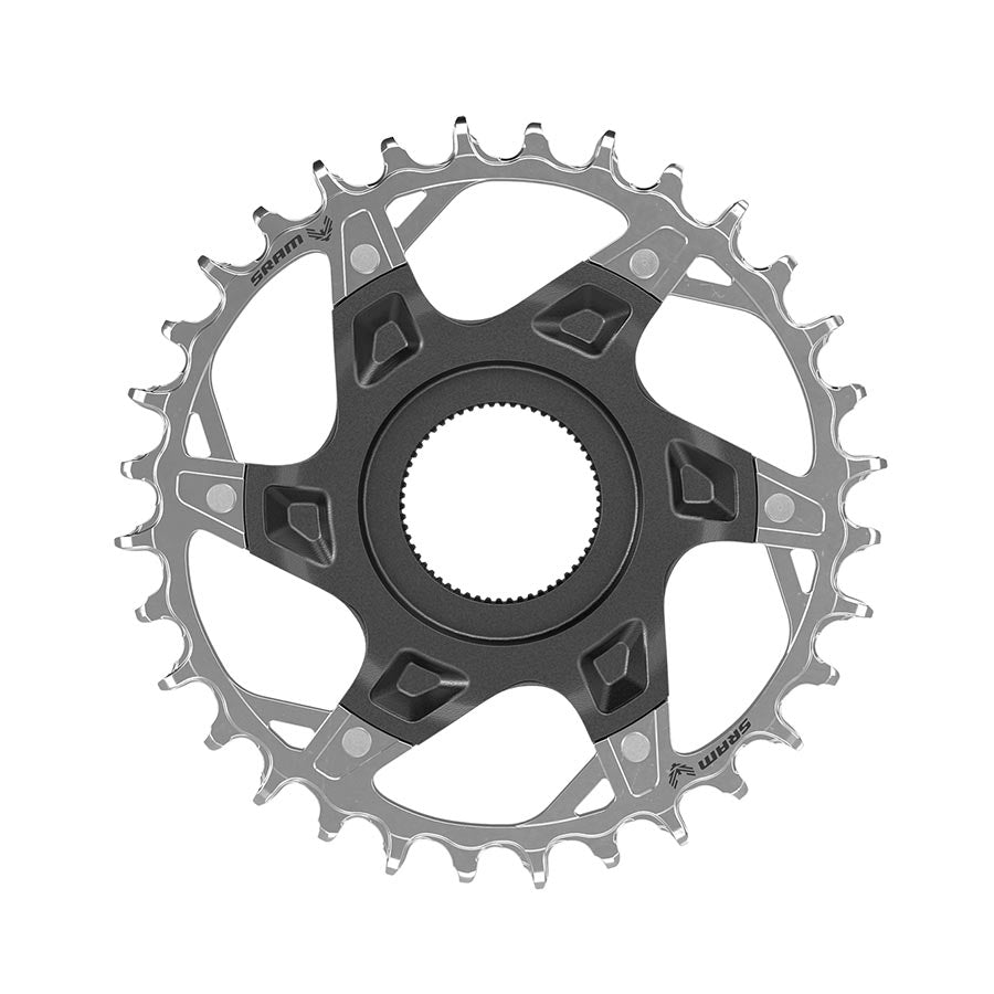 SRAM XX T-Type Fazua Chainring Teeth: 32 Speed: 12 BCD: Direct Mount Aluminum/Steel Silver