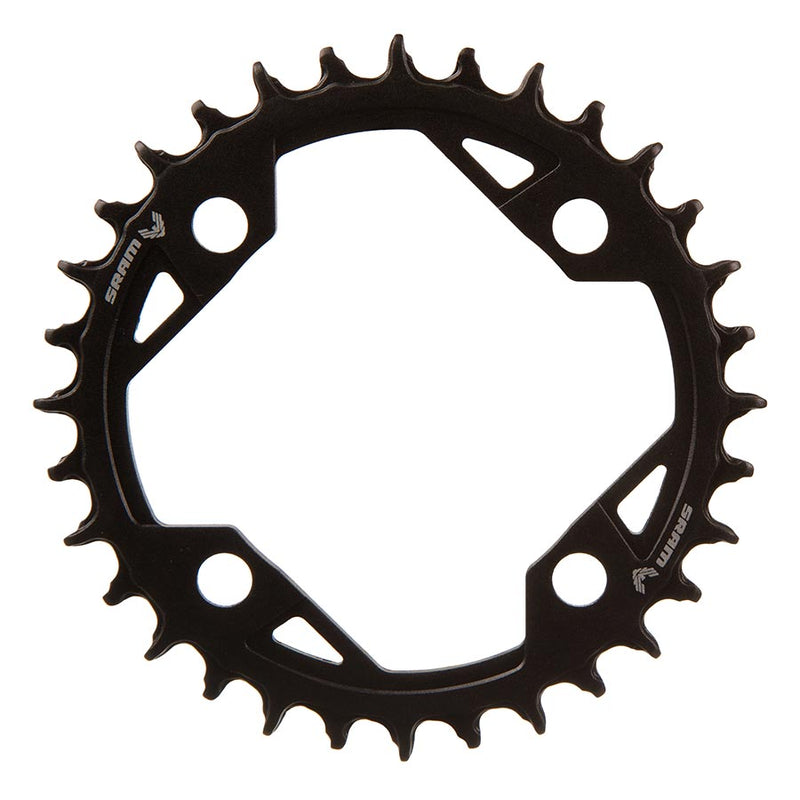 SRAM T-Type Light eMTB Chainring Teeth: 32 Speed: 12 BCD: 94 Bolts: 4 Aluminum Black