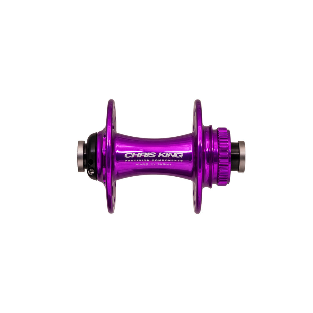 Chris King R45D Centerlock Front Hub - 3D Violet, 32h, 12 x 100mm, Ceramic