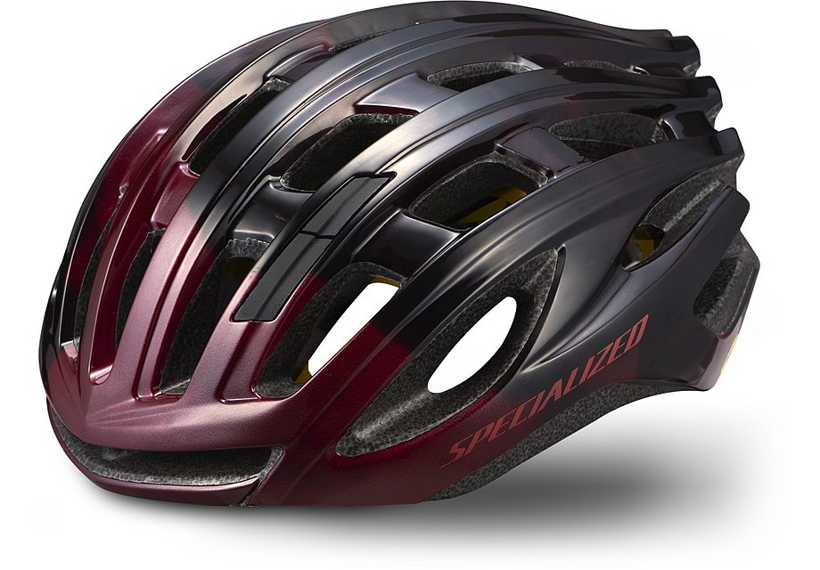 2023 SPECIALIZED PROPERO 3 ANGI MIPS HELMET - MEDIUM, GLOSS MAROON/GLOSS BLACK