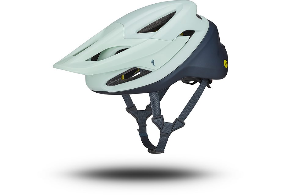 2023 SPECIALIZED CAMBER HELMET - MEDIUM, WHITE SAGE/DEEP LAKE METALLIC