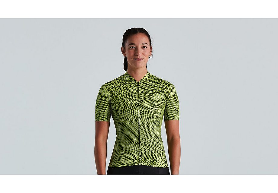 2021 SPECIALIZED SL BICYCLEDELICS JERSEY SHORT SLEEVE WOMEN - Hyper Green/Black, SMALL