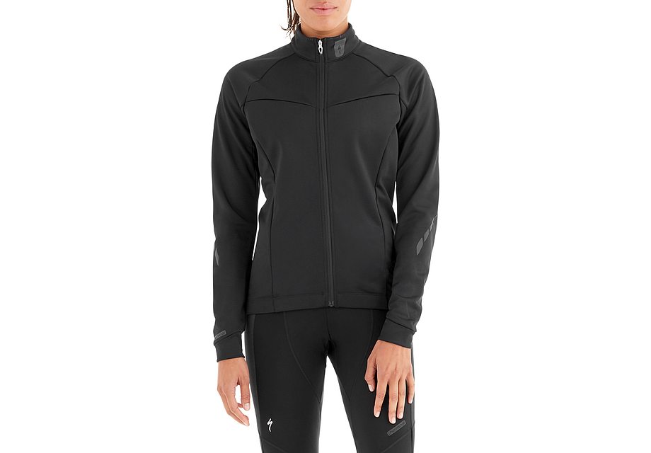 2019 SPECIALIZED THERMINAL JERSEY LONG SLEEVE WOMEN - Black/Black, X-LARGE