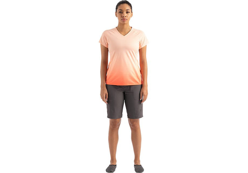 2020 SPECIALIZED ANDORRA AIR JERSEY SHORT SLEEVE WOMEN - Ice Lava / Acid Lava Fade, X-SMALL