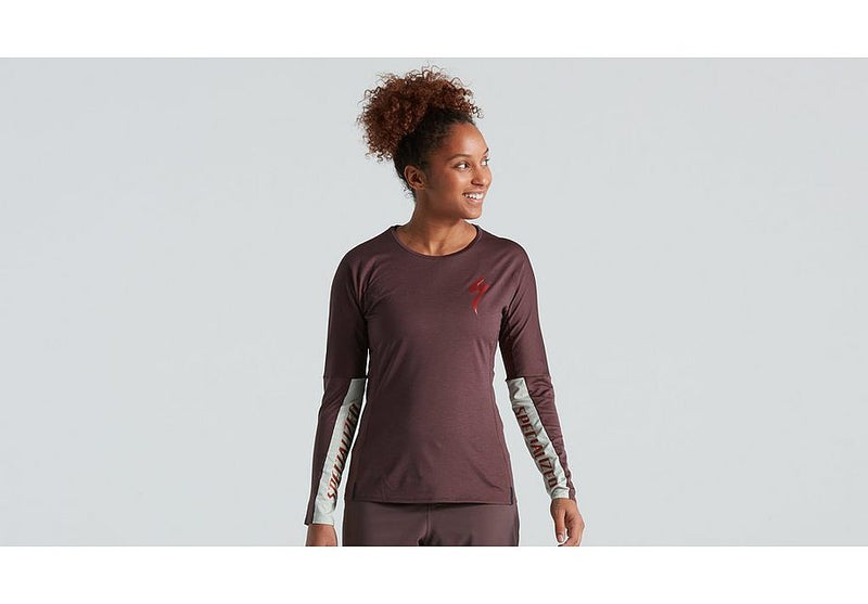 2021 SPECIALIZED TRAIL AIR JERSEY LONG SLEEVE WOMEN - Cast Umber, X-LARGE