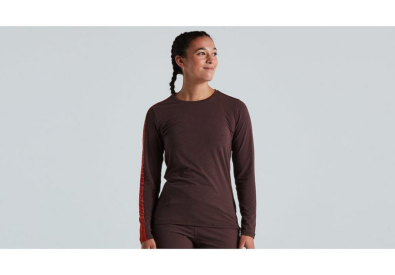 2021 SPECIALIZED TRAIL JERSEY LONG SLEEVE WOMEN - Cast Umber, LARGE